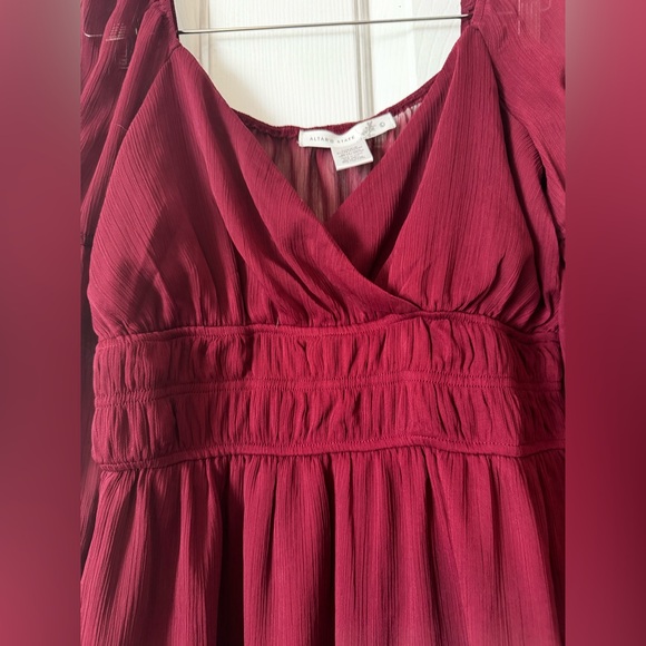 Altar’d State Women's Brick Red V-Neck Swing Dress - Size Medium 0558 - Picture 4 of 7